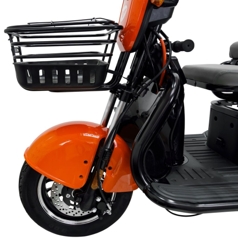 Triciclu electric RURIS Pilot 3010N Negru, 1600W, 2 locuri, autonomie pana la 50 km [12]