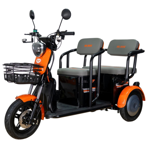 Tricicluri electrice - Triciclu electric RURIS Pilot 3020N NEGRU fara permis, 2000W, viteza 25 km/h, autonomie 50 km