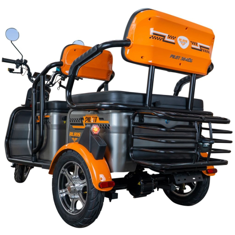 Triciclu electric RURIS Pilot 3040G GRI, 25 km/h, 2 locuri, 2000W, autonomie pana la 50 km, CIV inclus [14]
