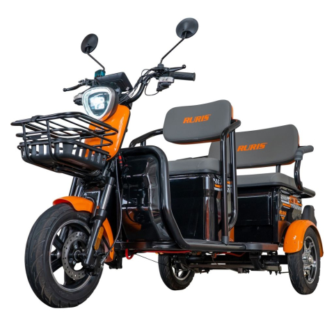 Triciclu electric RURIS Pilot 3040N, 25 km/h, 2 locuri, 2000W, autonomie pana la 50 km, CIV inclus [2]