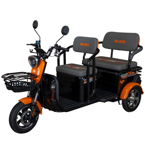Vehicule de Lucru si Transport - Triciclu electric RURIS Pilot 3040N, 25 km/h, 2 locuri, 2000W, autonomie pana la 50 km, CIV inclus