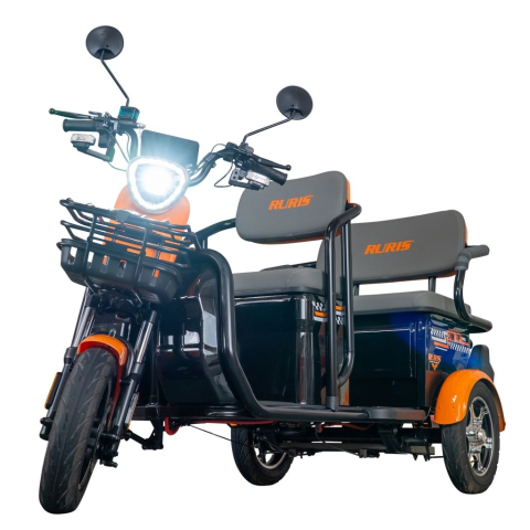 Triciclu electric RURIS Pilot 3040N, 25 km/h, 2 locuri, 2000W, autonomie pana la 50 km, CIV inclus [5]