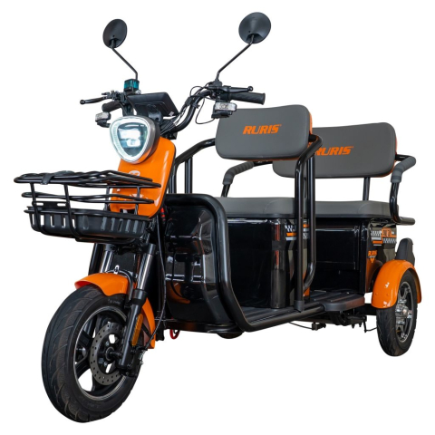 Triciclu electric RURIS Pilot 3040N, 25 km/h, 2 locuri, 2000W, autonomie pana la 50 km, CIV inclus [1]