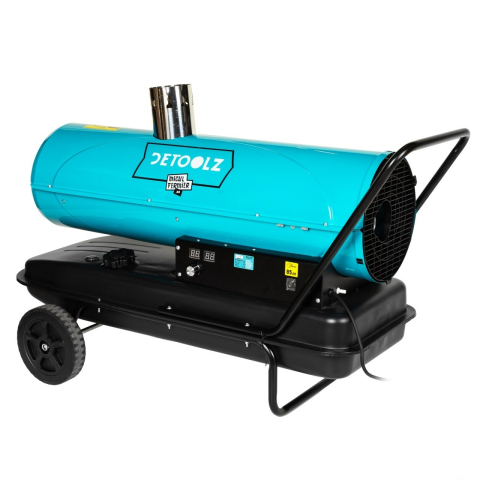 Tun de caldura pe motorina Detoolz 30 kW, ardere indirecta, cos evacuare, rezervor 55L, cu roti – DZ-EI1030-G01 [5]