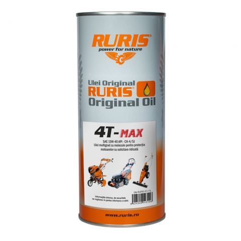 Ulei motor Ruris 4T-MAX  SAE 15W-40, ambalaj 1l