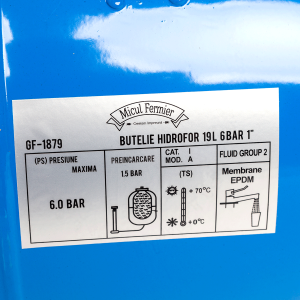 Vas expansiune hidrofor Micul Fermier 19L, 6 bar, 1" cu membrana inclusa [4]