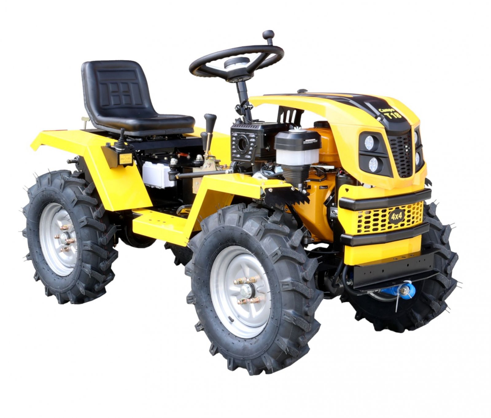 Minitractor ProGARDEN Campo T18 G2 4x4 18CP Benzina Hidraulica Fata Spate Roti 6 00 12 Cu