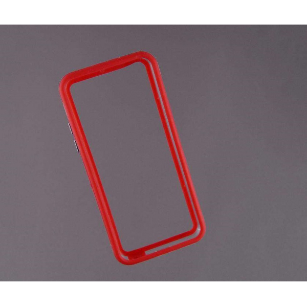 Bumper husa protectie iPhone 5C margine silicon ROSU [3]