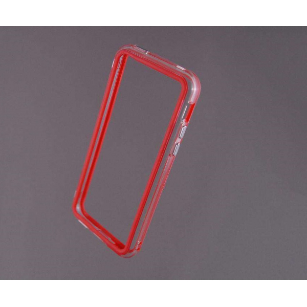 Bumper husa protectie iPhone 5C margine silicon ROSU [2]