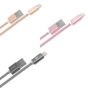 CABLU HOCO X2 KNITTED CHARGING MICRO USB, ROSE GOLD [3]