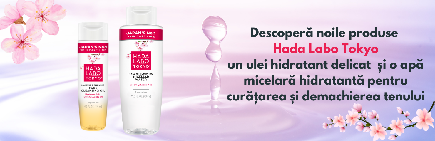 Apa micelara si ulei demachiant Hada Labo