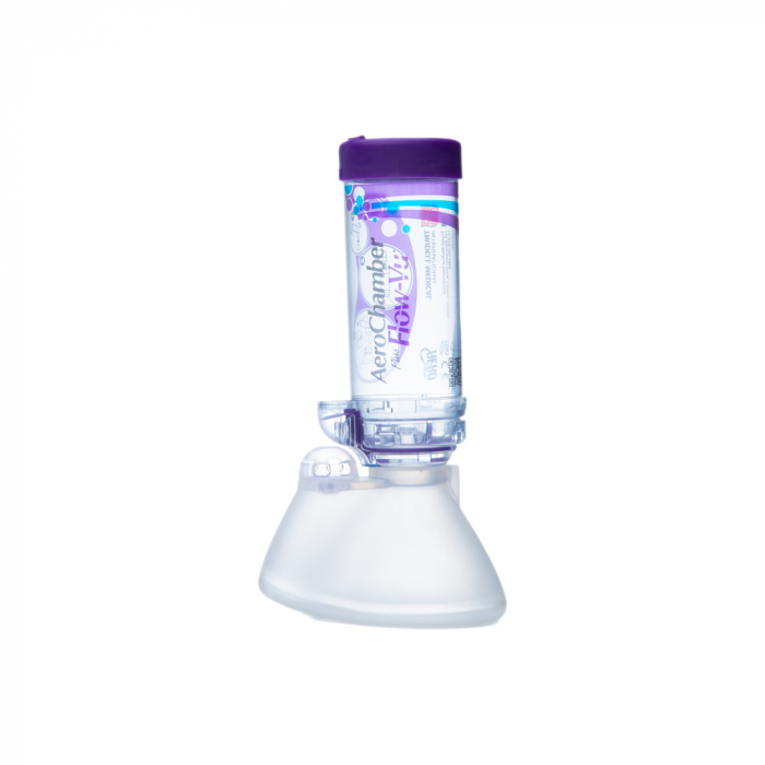 Camera de inhalare antistatica cu valva AeroChamber Plus* Flow-Vu*  - masca pentru adulti de dimensiune mica [3]
