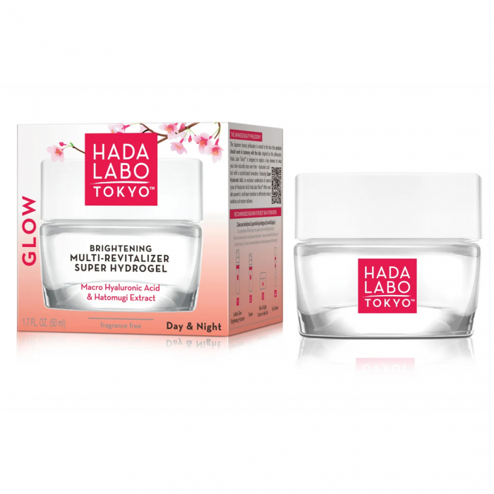 Hidrogel pentru fata multi-revitalizant iluminator pentru zi si noapte, HADA LABO TOKYO GLOW [2]
