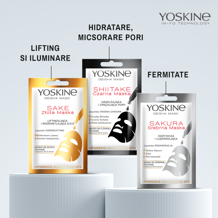 Pachet 3 masti hidratare, iluminare, lifting Yoskine [5]