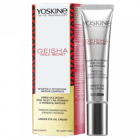 Creme de ochi - Crema antirid si anticearcane pentru ochi, de zi si de noapte - YOSKINE GEISHA GOLD SECRET