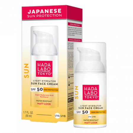 Cosmetice - Crema de fata pentru protectie solara cu SPF 50, hidratanta, rezistenta la apa
