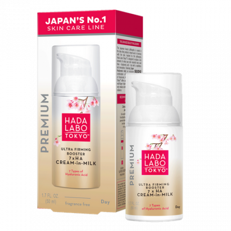 Creme de fata - Crema de netezire de zi cu 7 tipuri de Acid Hyaluronic, HADA LABO TOKYO PREMIUM