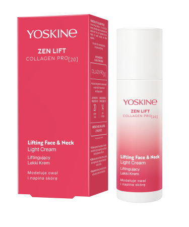 Creme de fata - Crema usoara cu efect de lifting pentru fata si gat-Yoskine Zen Lift Collagen Pro 20