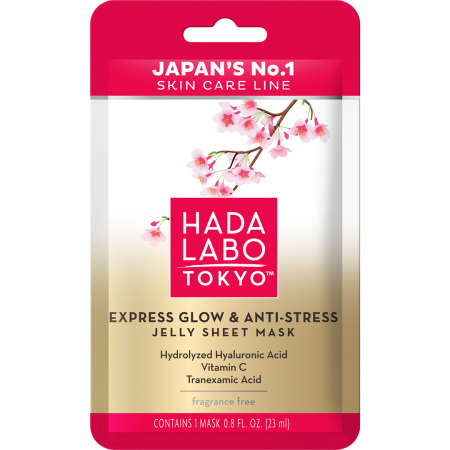Masti pentru fata - Masca gel anti-stres si stralucire imediata, HADA LABO TOKYO PREMIUM