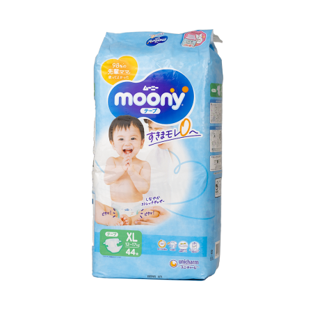Scutece bebelusi - Scutece MOONY Blue XL (12-22 Kg) 44 buc.