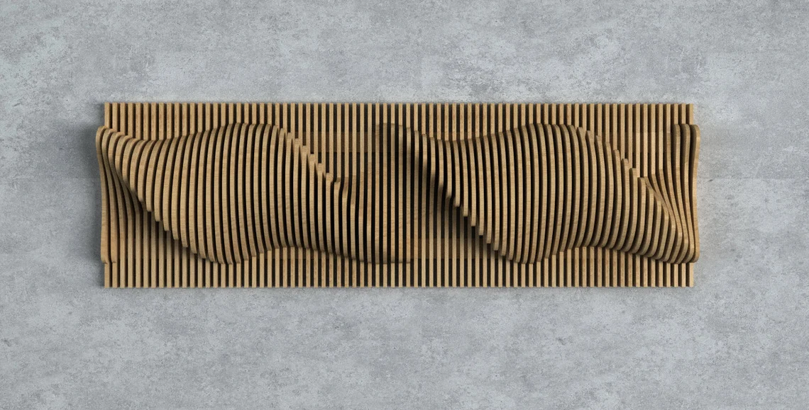 Decoratiune de perete parametrica DP006, lemn [2]
