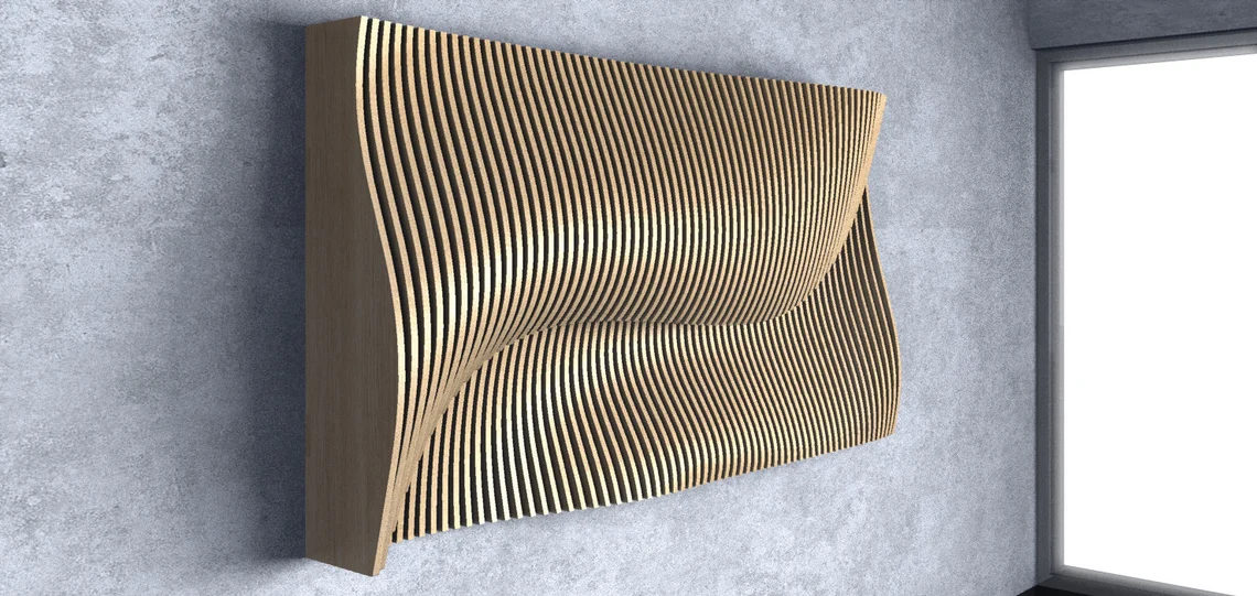 Decoratiune de perete parametrica DP008, lemn [3]