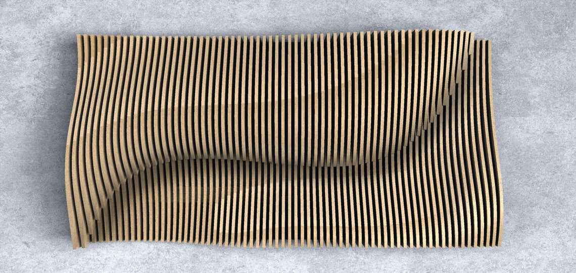 Decoratiune de perete parametrica DP008, lemn [5]