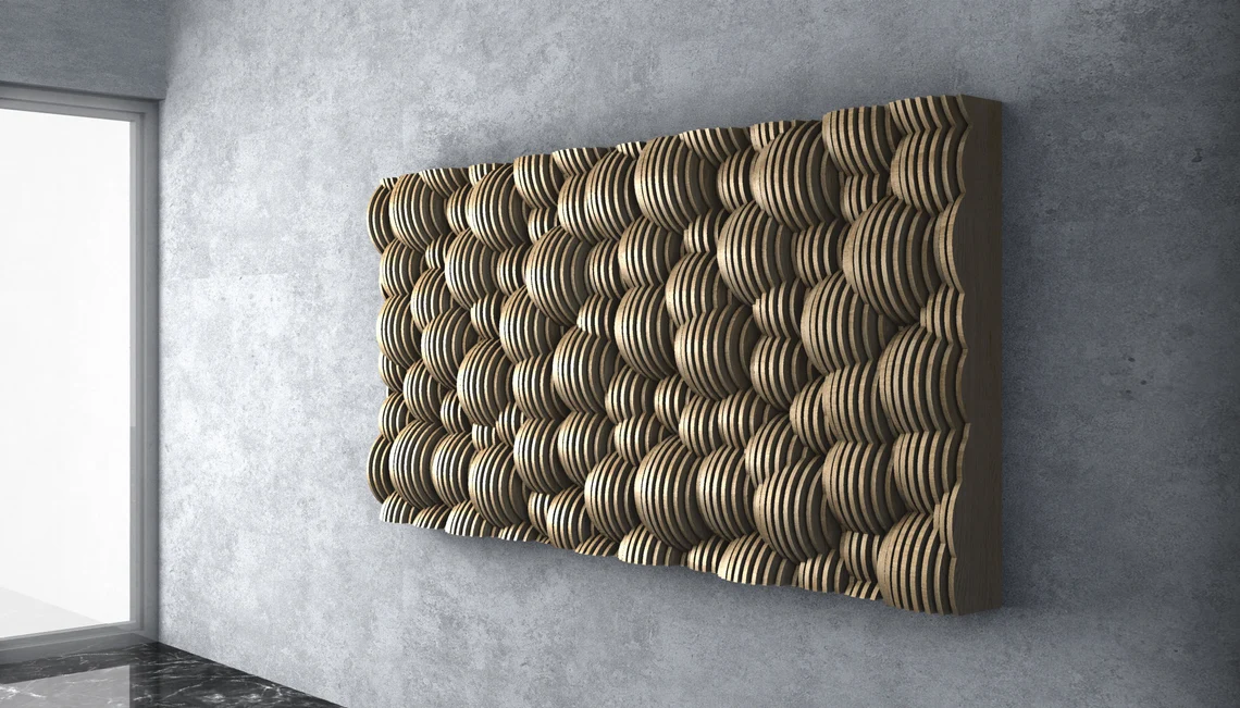 Decoratiune de perete parametrica DP009, lemn [4]