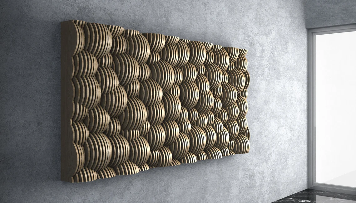 Decoratiune de perete parametrica DP009, lemn [2]
