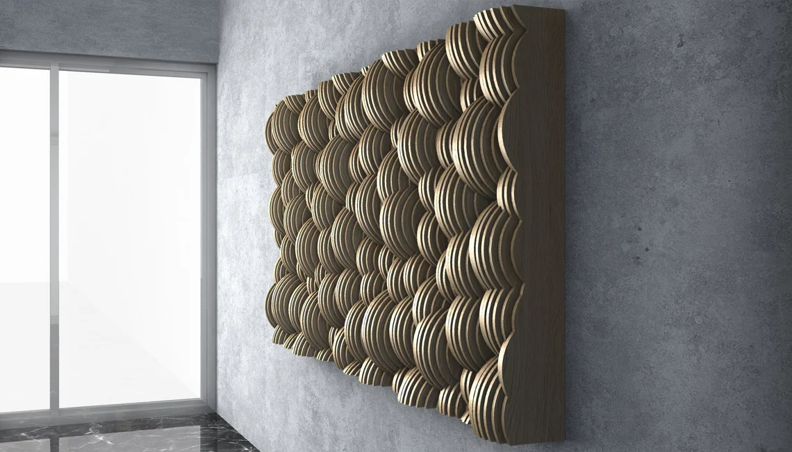Decoratiune de perete parametrica DP009, lemn [5]