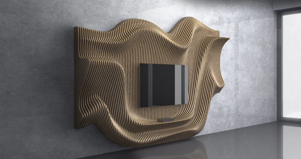 Perete parametric PT001, lemn [4]