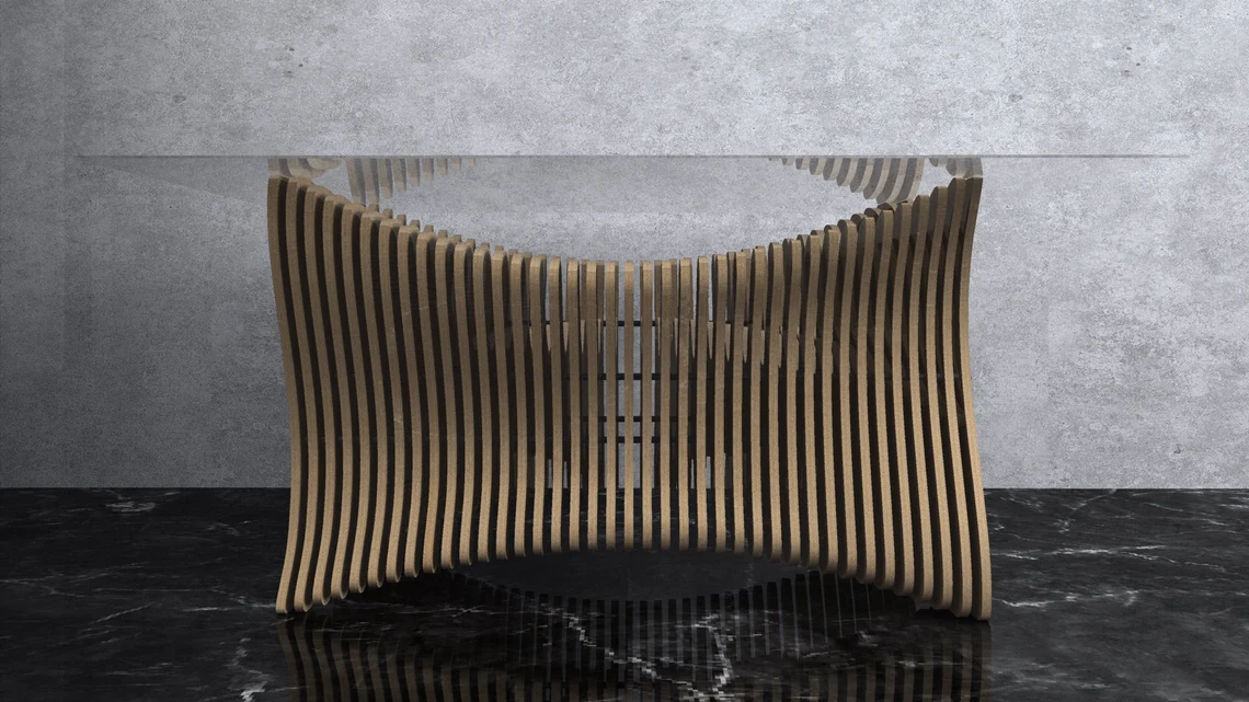 Masa parametrica MP002, lemn [2]