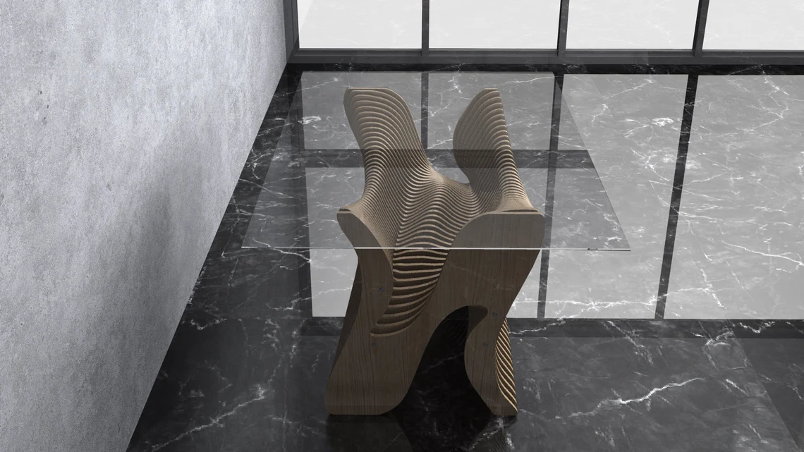 Masa parametrica MP002, lemn [5]