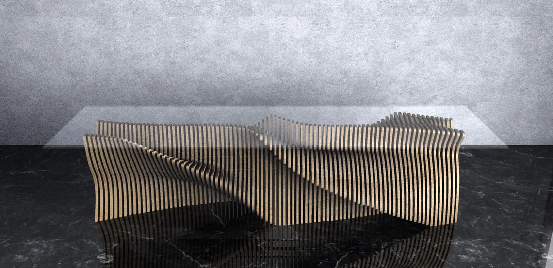 Masa parametrica MP003, lemn [2]