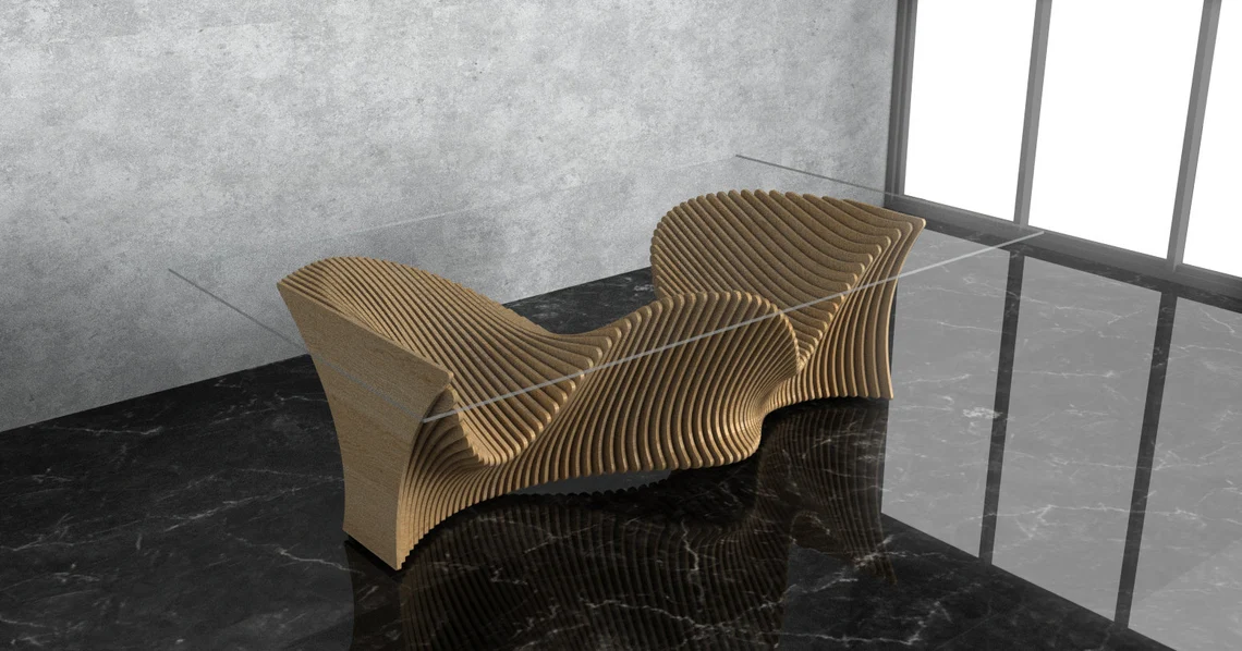Masa parametrica MP004, lemn [5]