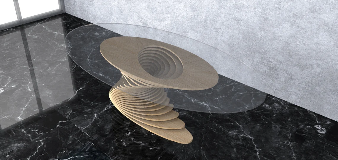 Masa parametrica MP006, lemn [4]