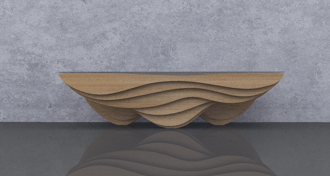 Masa parametrica MP007, lemn [4]