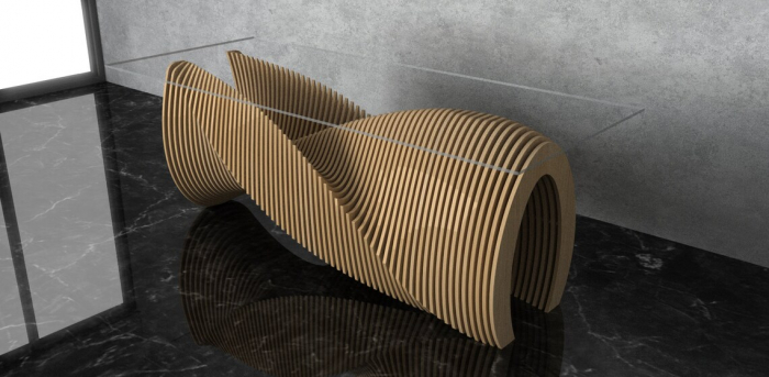Masa parametrica MP010, lemn [4]