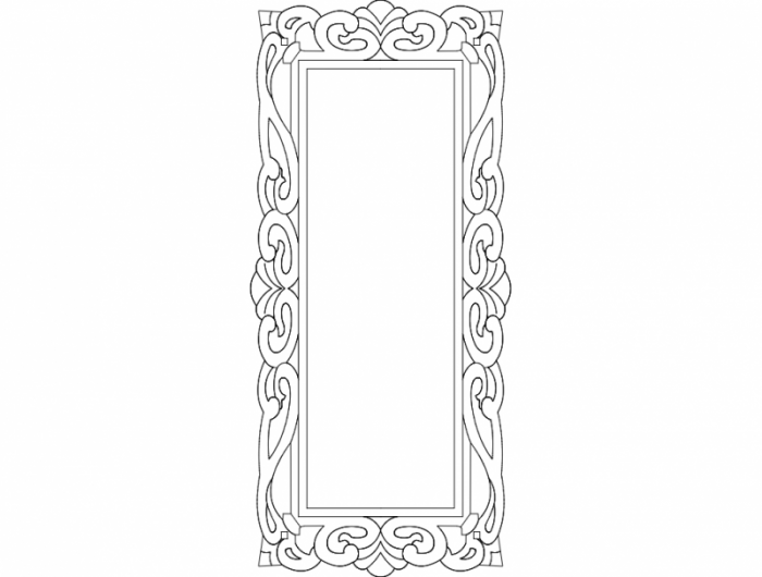 Oglinda decorativa OD009, Mdf, 130x60cm [2]