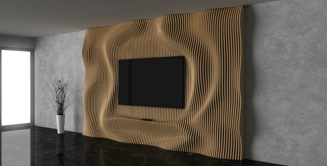 Perete parametric PT002, lemn [2]