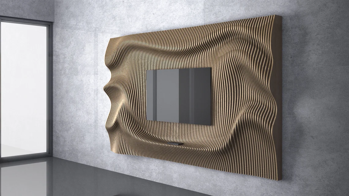 Perete parametric PT003, lemn [5]