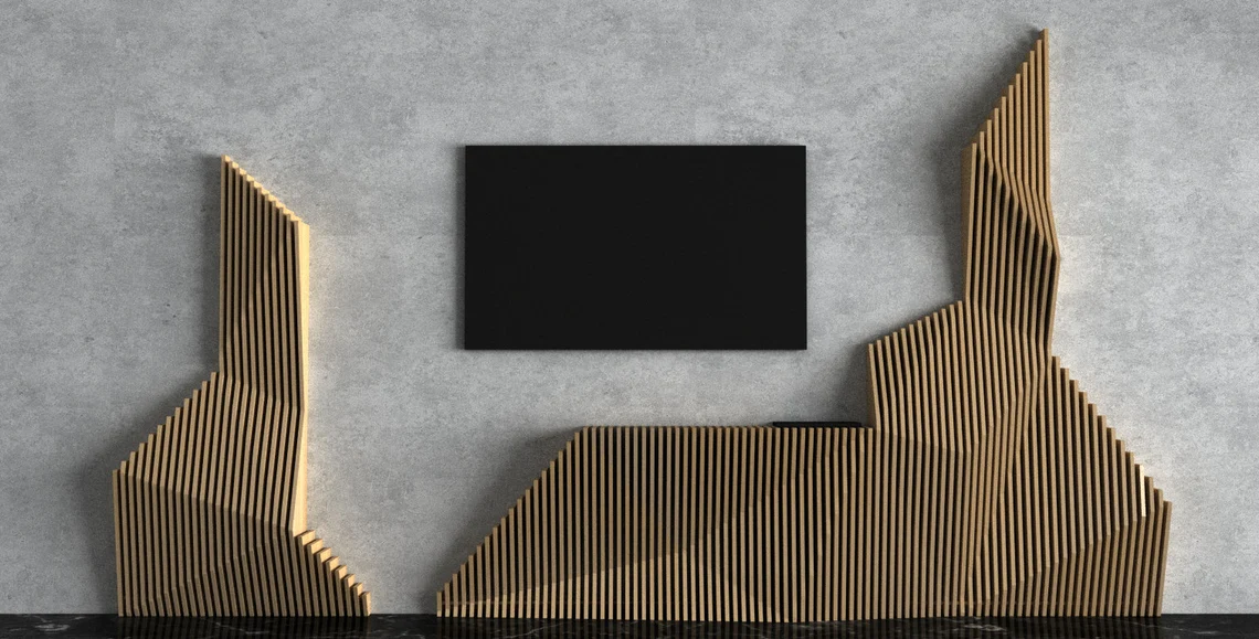 Perete parametric PT006, lemn [4]