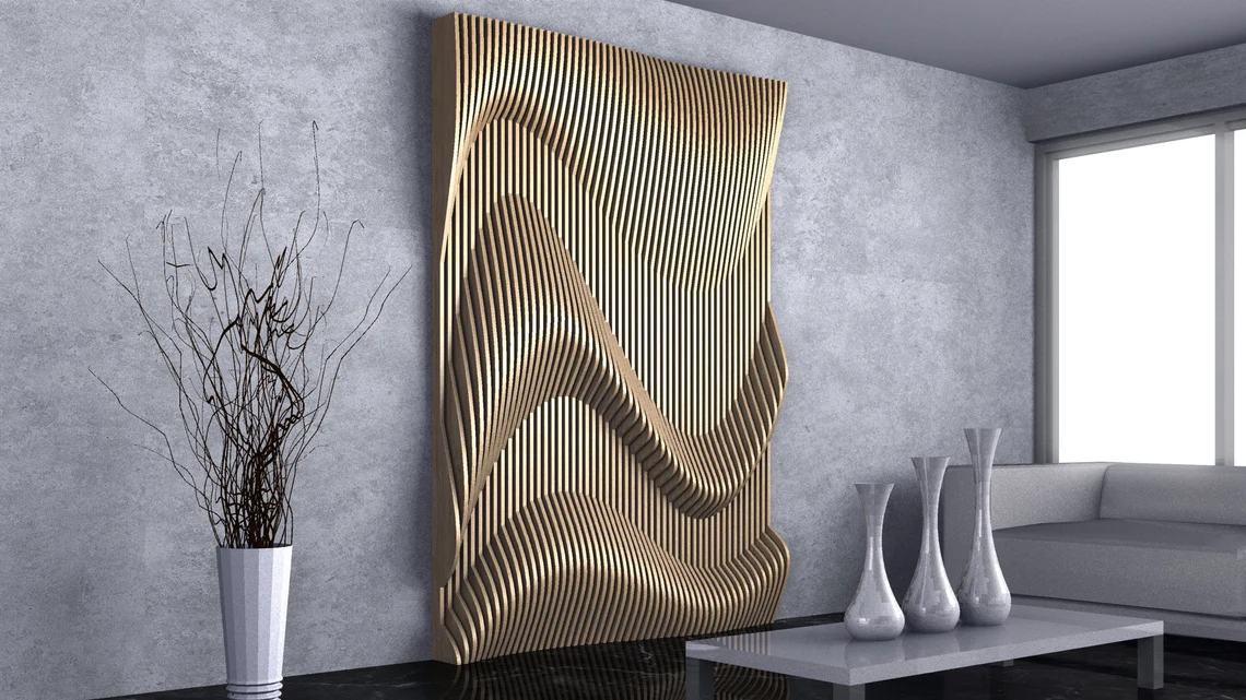 Perete parametric PT008, lemn [2]