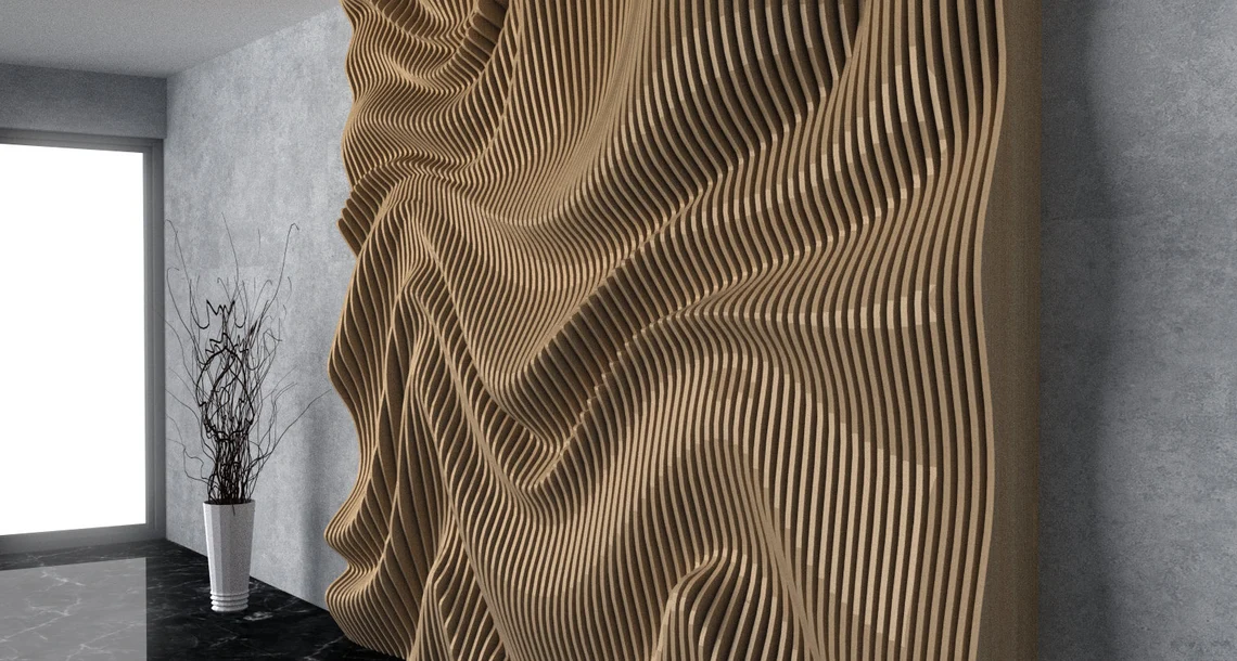 Perete parametric PT009, lemn [4]