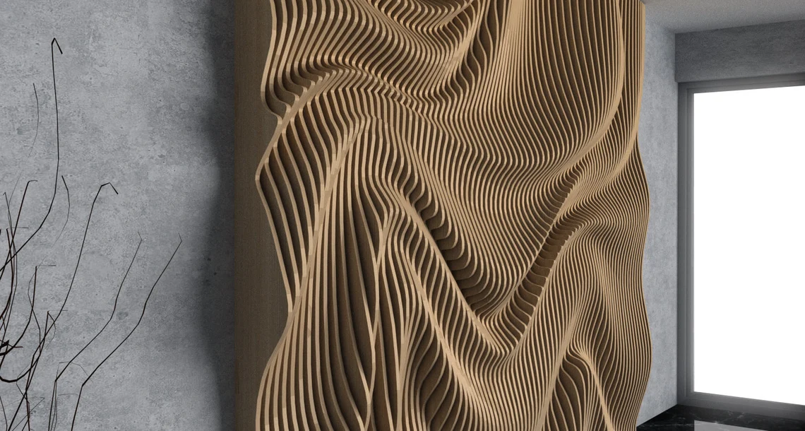 Perete parametric PT009, lemn [5]