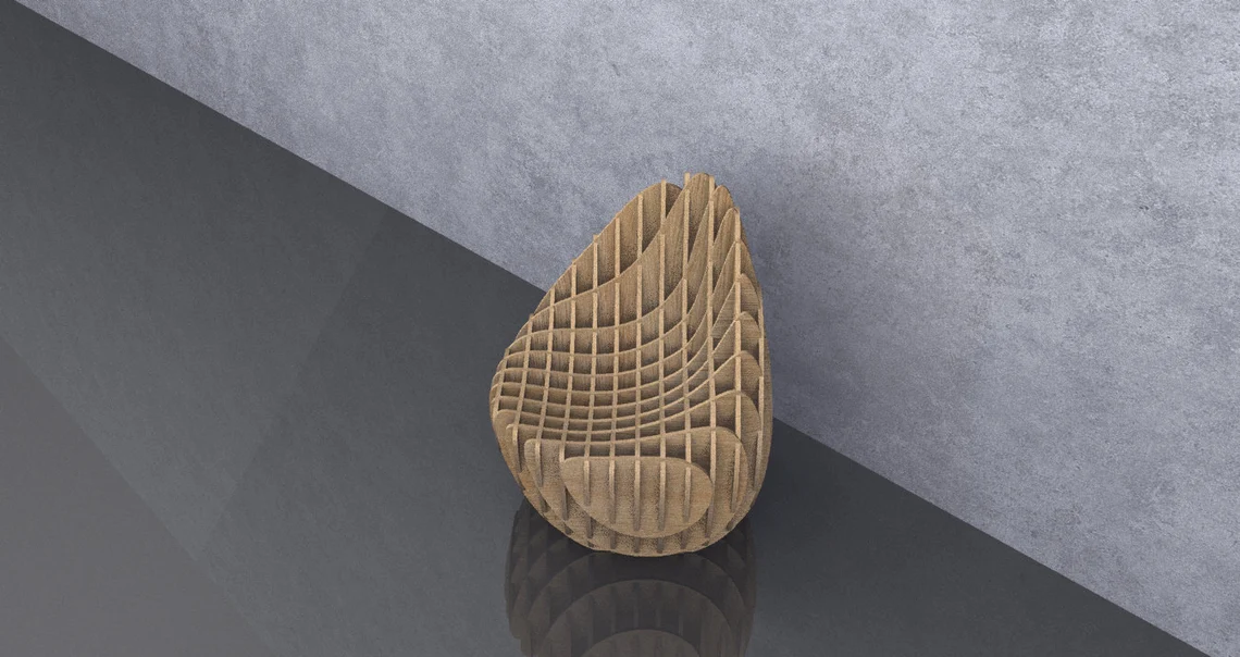 Scaun parametric SP002, lemn [3]