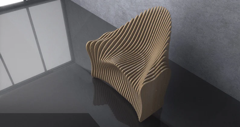 Scaun parametric SP005, lemn [5]