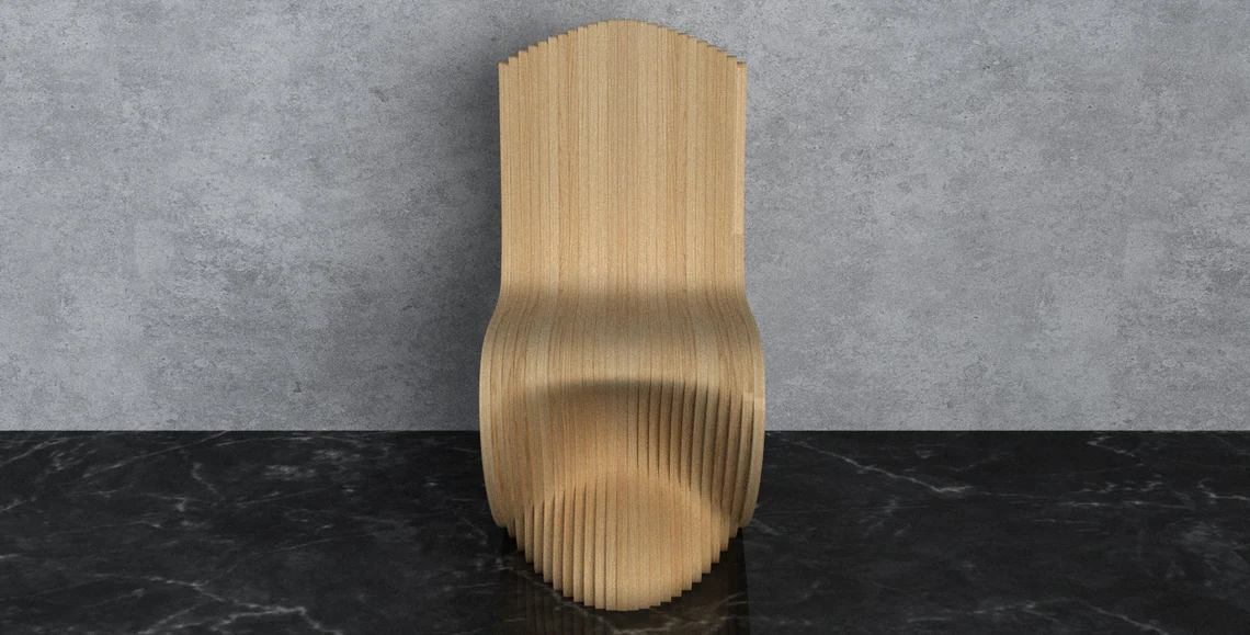 Scaun parametric SP006, lemn [5]