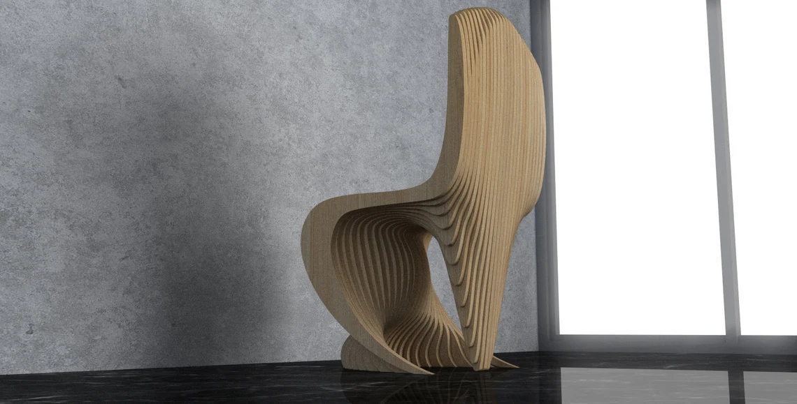 Scaun parametric SP006, lemn [3]