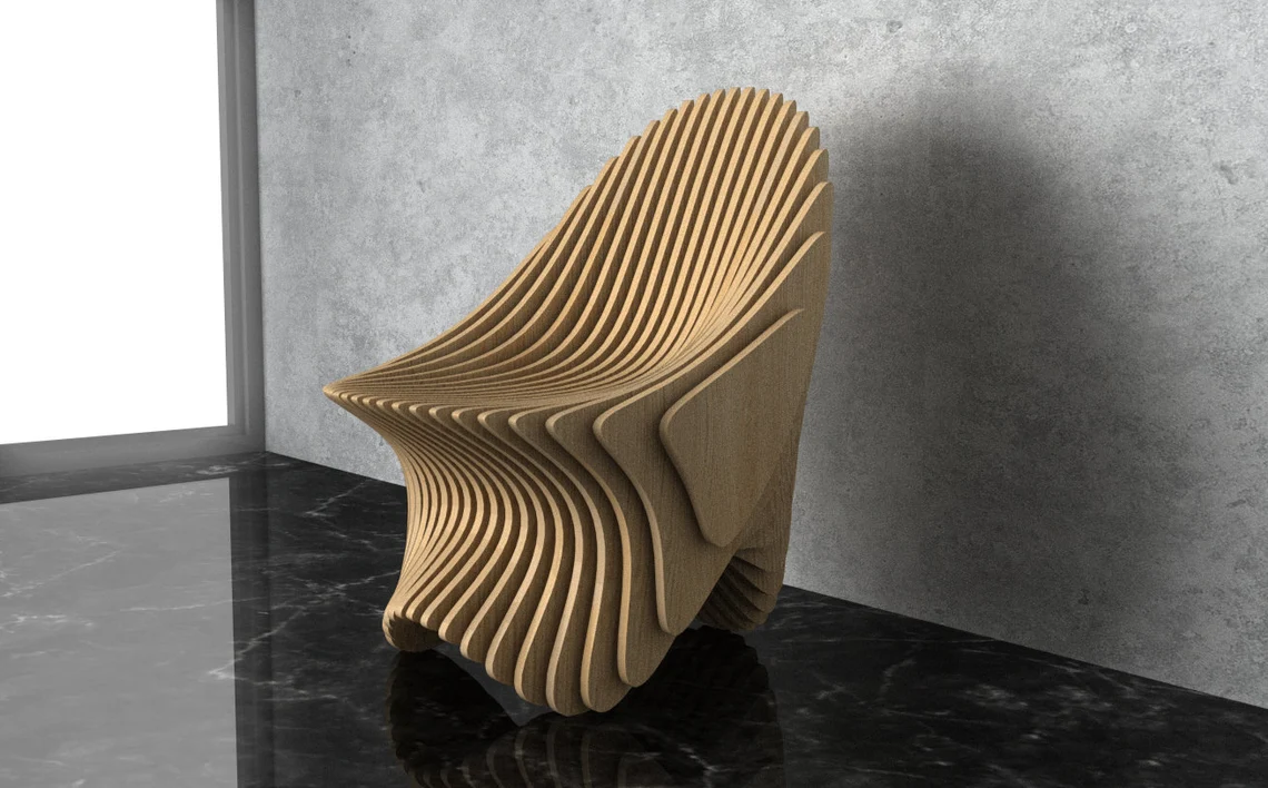 Scaun parametric SP004, lemn [5]